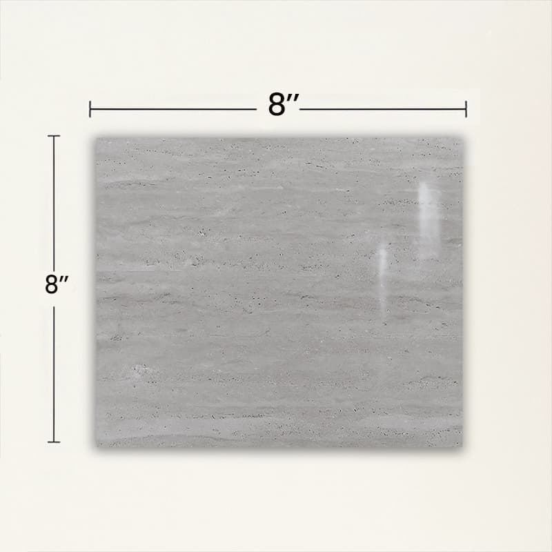 8" × 8" · Dolgusuz · Cilalı