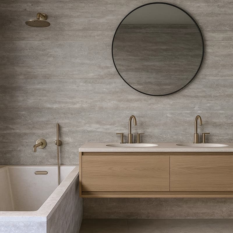   Antico Filled Brushed Vein Cut Travertine Slabs 2