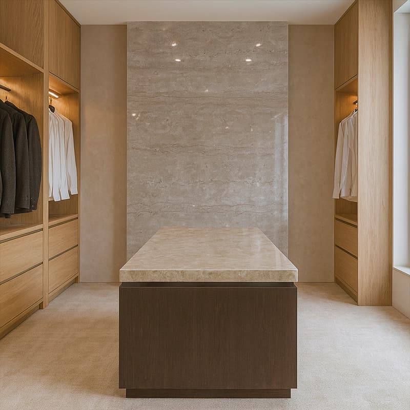  Antico Dolgulu Parlatılmış Damarlı Traverten Plakalar 4