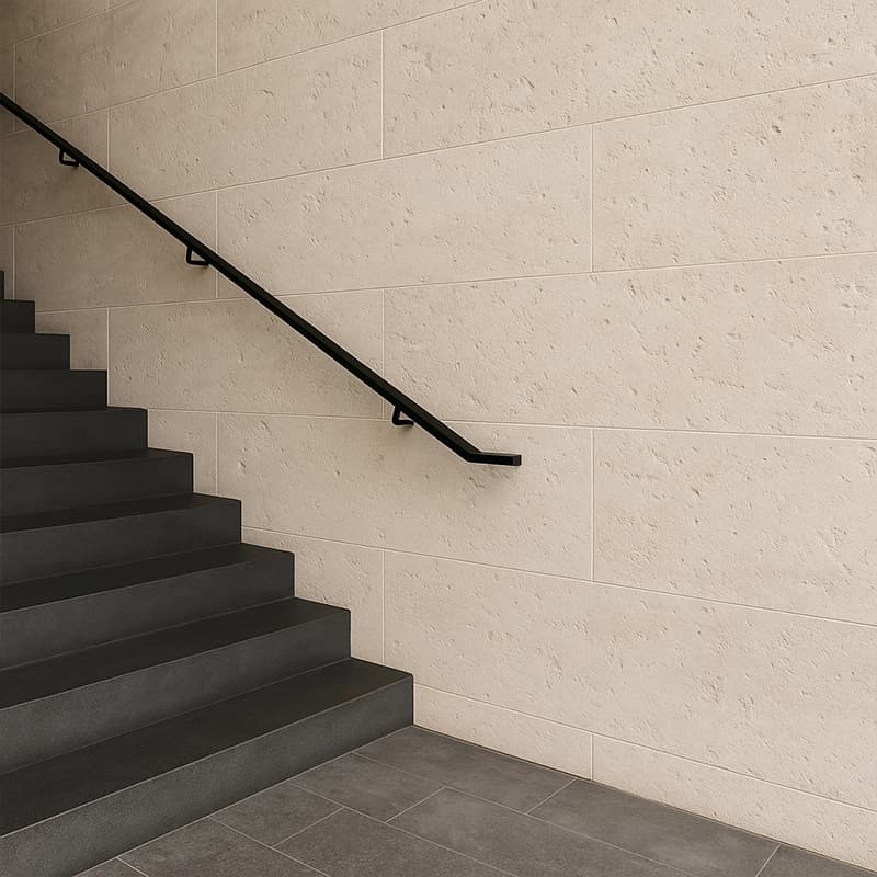 Light Dolgusuz Fırçalı Cross Cut Traverten Plakalar 4