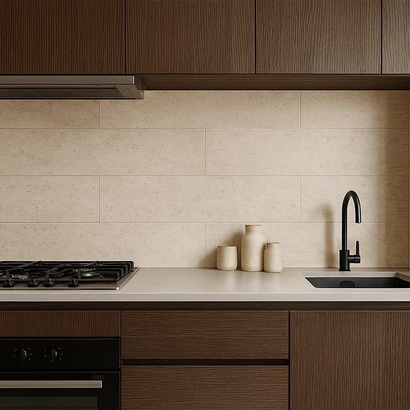 Light Dolgusuz Eskitilmiş Cross Cut Traverten Plakalar 2