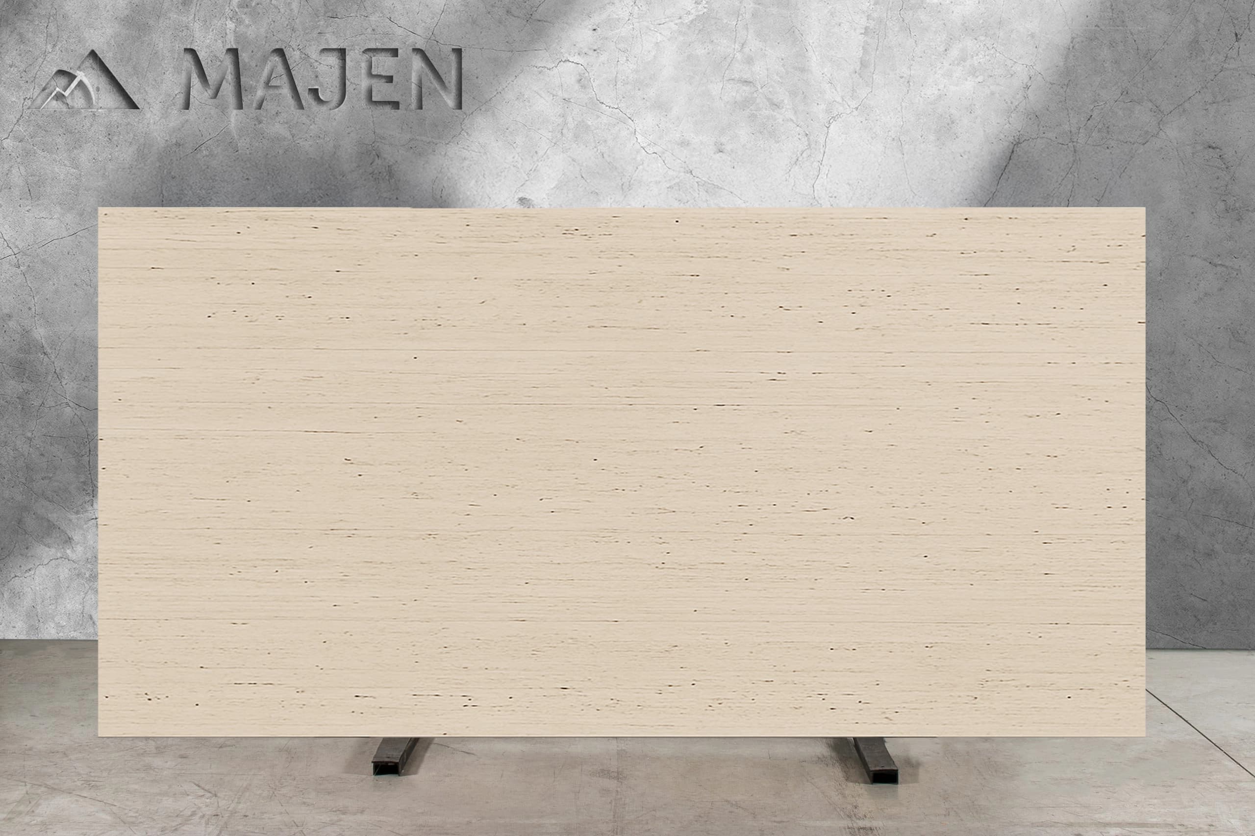 Light Dolgulu Fırçalanmış Damarlı Traverten Plakalar