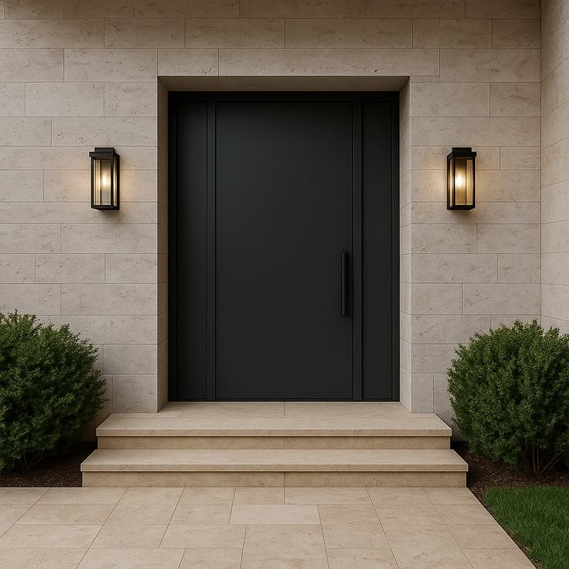 Antico Dolgulu Fırçalı Cross Cut Traverten Plakalar 3