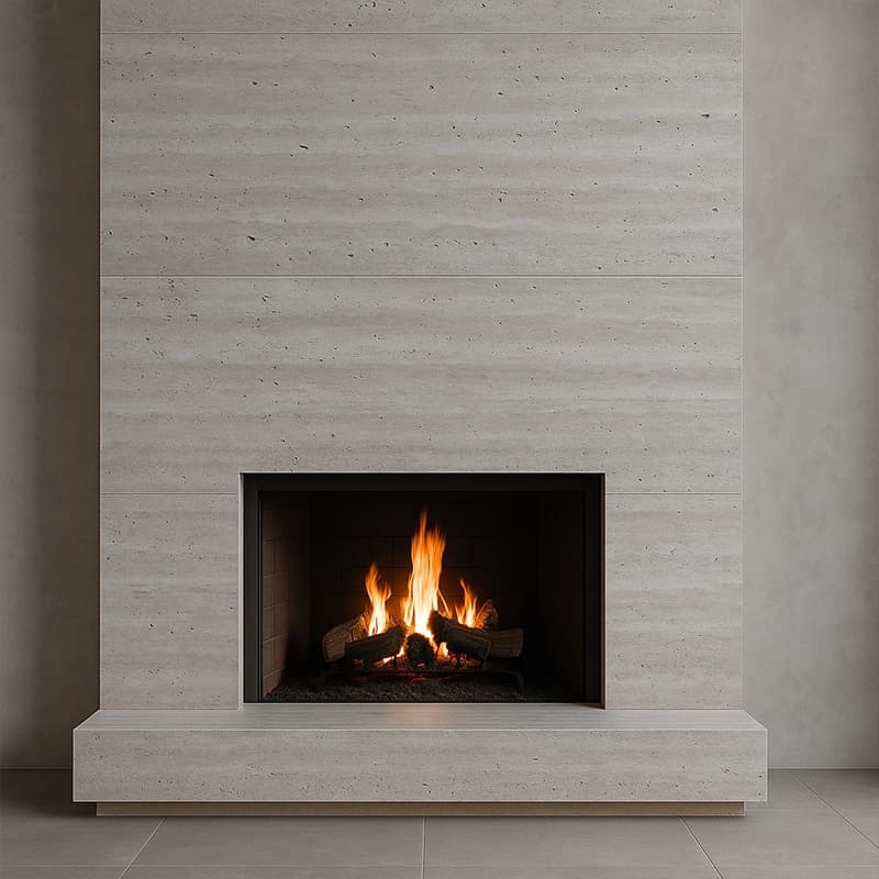 Antico Dolgusuz Fırçalı Vein Cut Traverten Plakalar 4