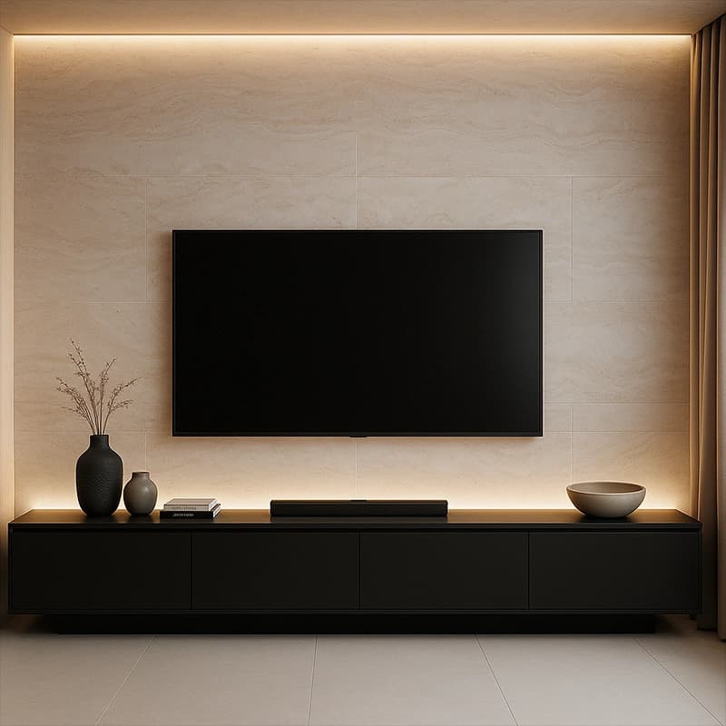 Light Filled Honed Cross Cut Travertine Slabs 3