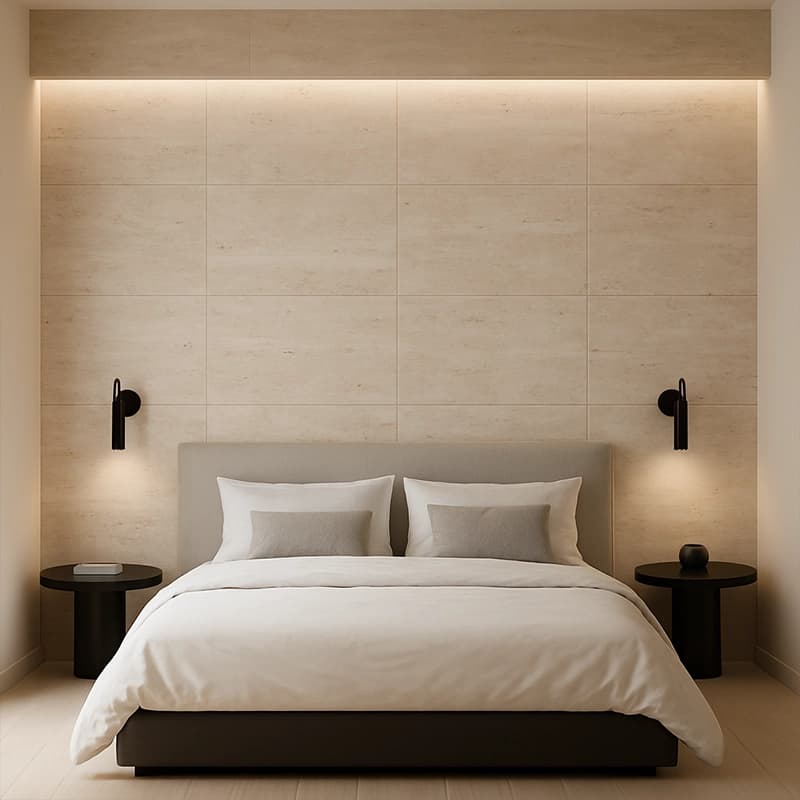 Light Filled Honed Cross Cut Travertine Slabs 4