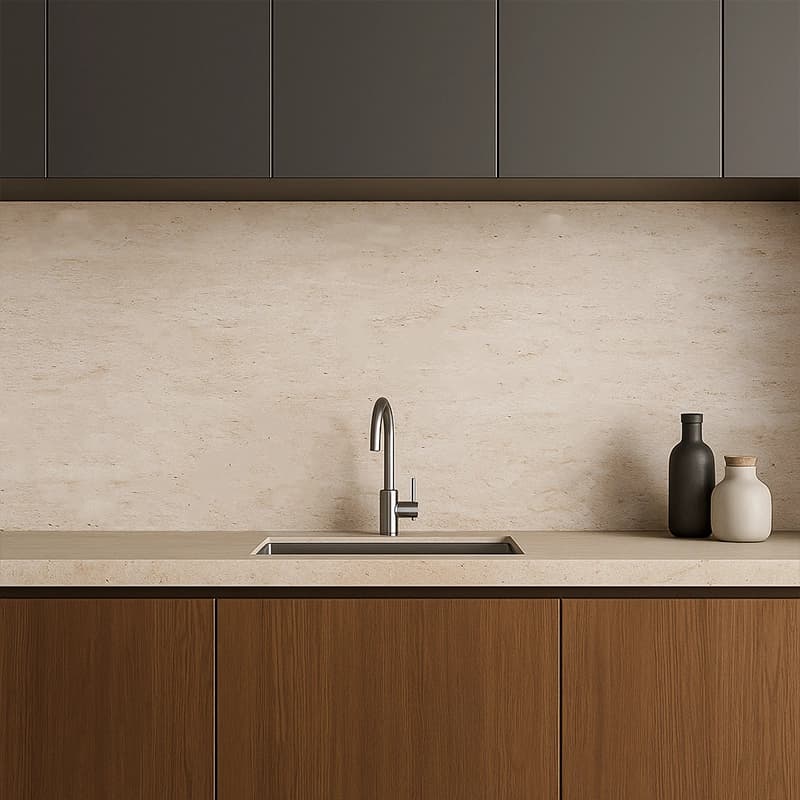 Light Filled Natural Cross Cut Travertine Slabs 4