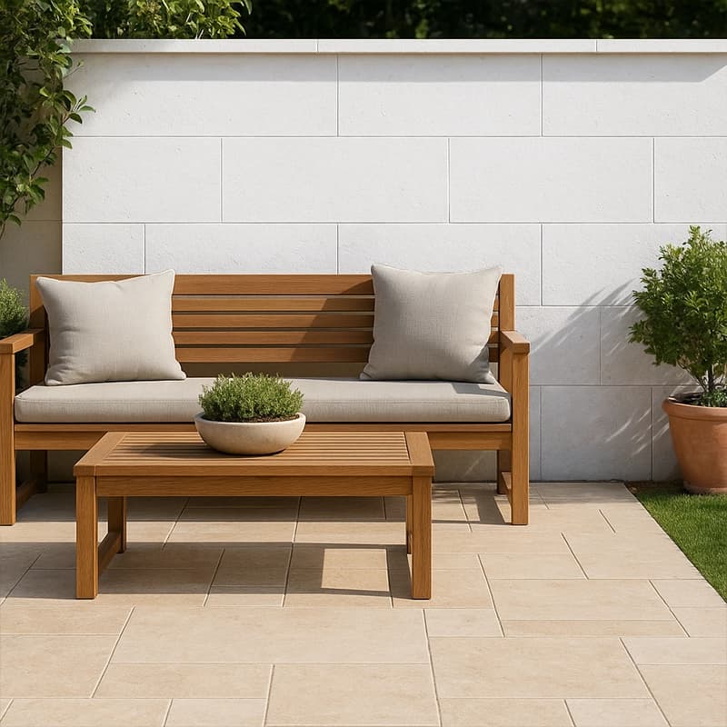 Light Dolgulu Eskitilmiş Cross Cut Traverten Plakalar 3