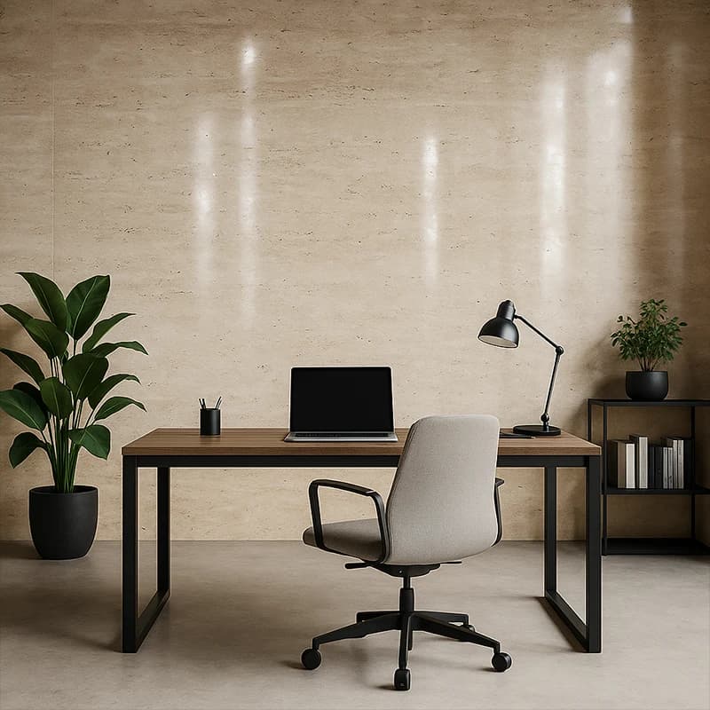 Light Dolgusuz Cilalı Cross Cut Traverten Plakalar 3