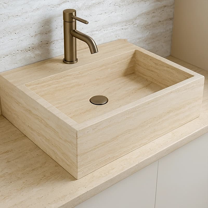 Light Unfilled Natural Vein Cut Travertine Slabs 3